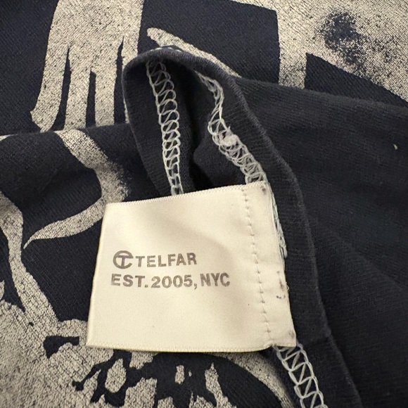 Telfar Navy Crew Neck T-Shirt - Picture 3 of 3